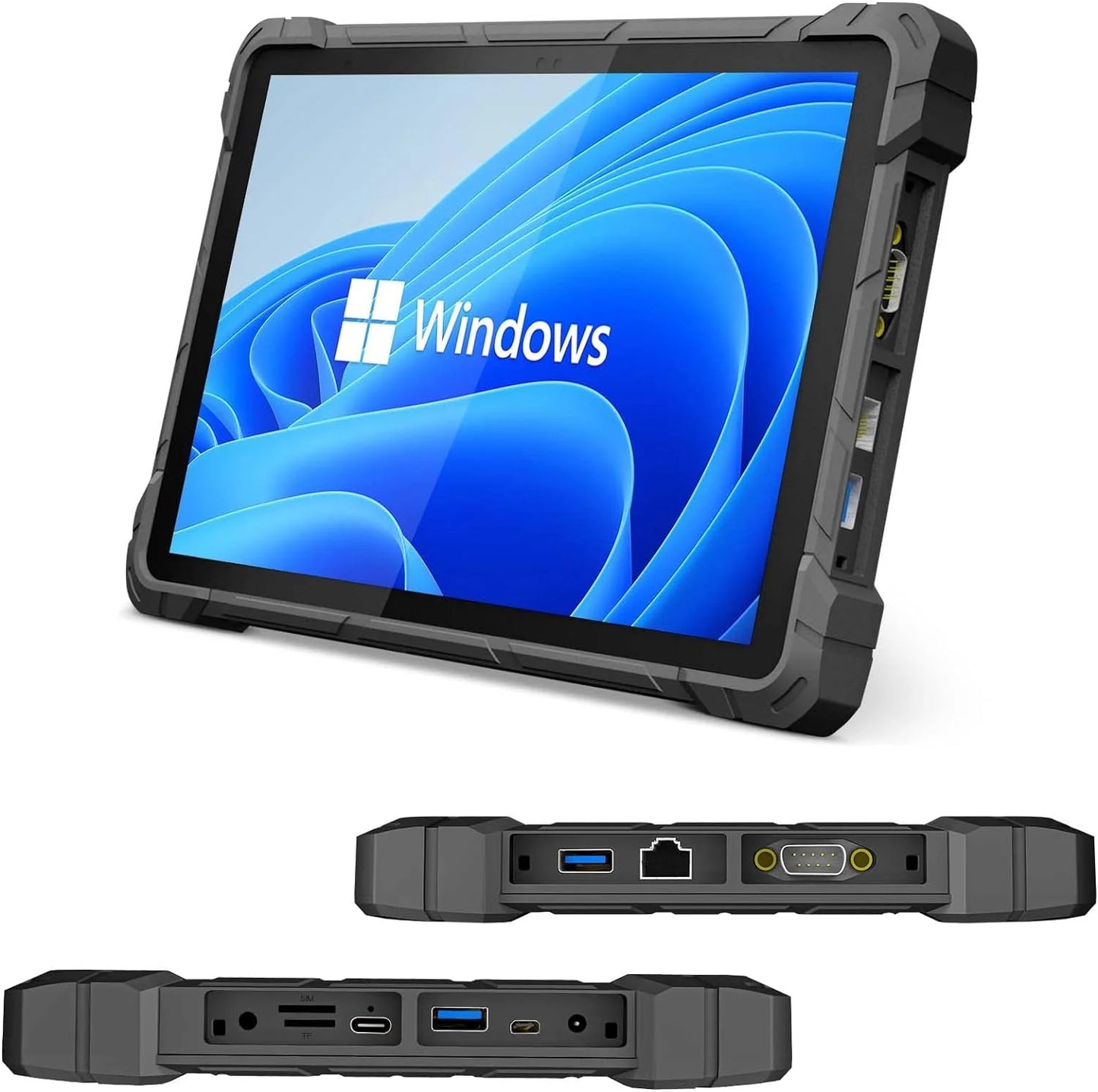 PC Rugged Windows Tablet 10.1 Inch Intel N4120 Windows 11 Pro Rugged Tablet 4G LTE GPS 8GB RAM/128GB ROM 16000Mah/3.7V Battery FHD HDMI Wifi 5 BT 4.2 Enterprise Mobile Field Work Tablet PC