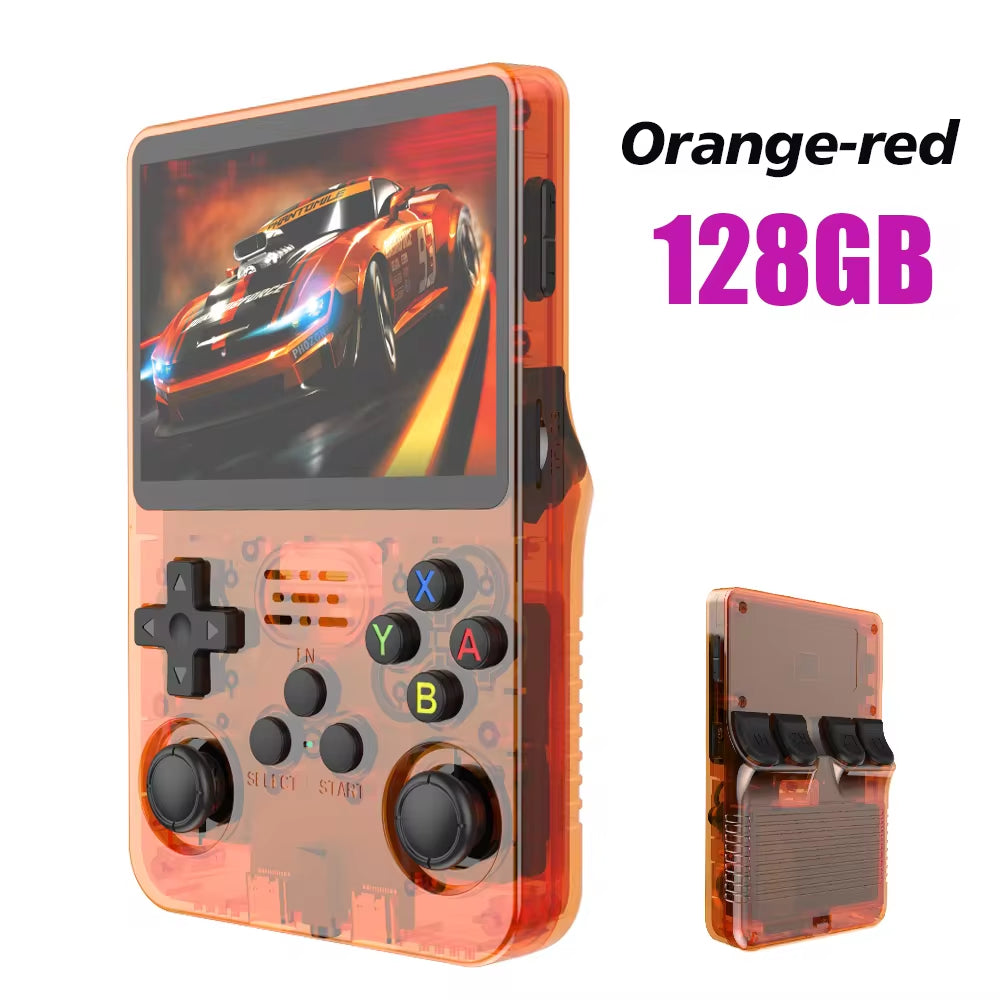 R36S Retro Handheld Video Game Console Linux System 3.5 Inch IPS Screen R35S Pro Portable Pocket Video Player 64GB Games