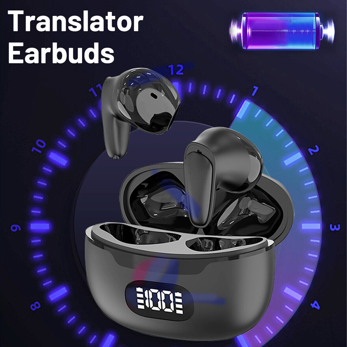 2025 AI Translation Earbuds Language Translation Device 144 Languages & Accents